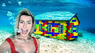 Quem ficar mais tempo na casa aquática extrema vence — um de nós desistiu cedo demais!!