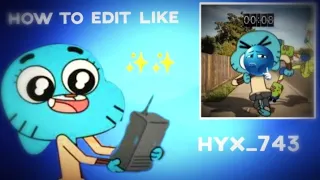 Freeze Frame Edit Tutorial ✨✨ || How to edit like Hyx_743 || #gumball #shorts