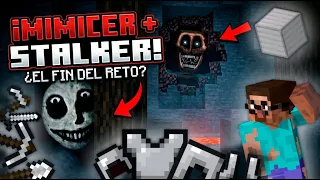 Tengo que conseguir un set de HIERRO completo con 2 mods de terror siguiéndome | Minecraft Mods