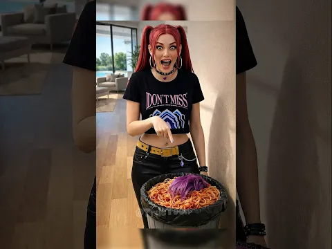 Did Rumi's spaghetti have hair in it!?  #kpopdemonhunters