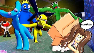 SOBREVIVA aos RAINBOW FRIENDS no PARQUE DE DIVERSÕES!! CAPÍTULO 2 - ROBLOX