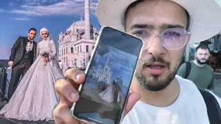 تحدي اوقف ناس بالشارع ما بعرفهم واصورهم 📸( صورت عريس وعروس ) 😍