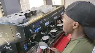 3 LATTE ARTS vs 2 Minutes!!