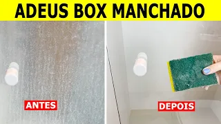 COMO TIRAR MANCHA DO BOX DO BANHEIRO | SOFRI DEMAIS ATÉ SABER ISSO