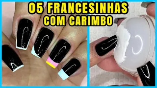 TESTEI 05 FRANCESINHAS NO CARIMBO | Unhas da Lalá