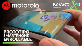 IMPRESIONANTE celular que se enrolla, PROTOTIPO de Motorola