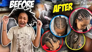 Our Family’s Hair Wash Day Routine! Locs Re twist AND braids by Mom 💁🏾‍♀️