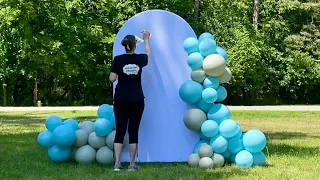Balloon Garland On Backdrop