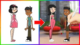 Total Drama Island 🏝️ GLOW UP Transformation TikTok Art Compilation 👀