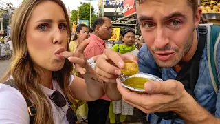 FIRST TIME Trying Pani Puri (India’s most popular street food) 🇮🇳