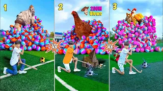 Demon🗿vs Hen🐔 vs Demon👿Animal Version video !!
