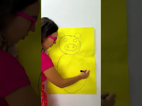 Fun Drawing on the Feet! 👣 Cute ART Step By Step! #kids #fun