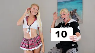 RATING MY FIANCE'S HALLOWEEN COSTUMES!!!