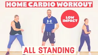 Low impact, fat burning, cardio workout from home.