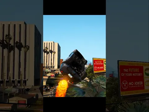 Rocket Car 🚗 vs Train 💥 GTA 5 INSANE! #shorts #rx9gaming #gtav #viralvideos