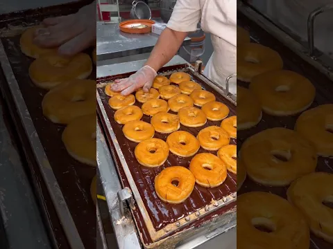 BEHIND THE SCENES making fresh chocolate DONUTS!