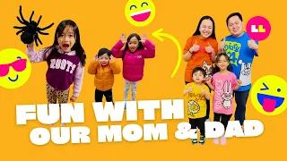 Funny prank with our parents 👶🏻🤣👧🏻❤️