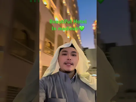 Beautiful hotel in madinah💚 #duet #madinah