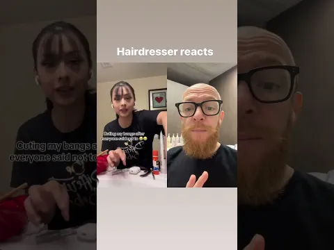Hairdresser Reacts to a Surprisingly Good DIY Bang