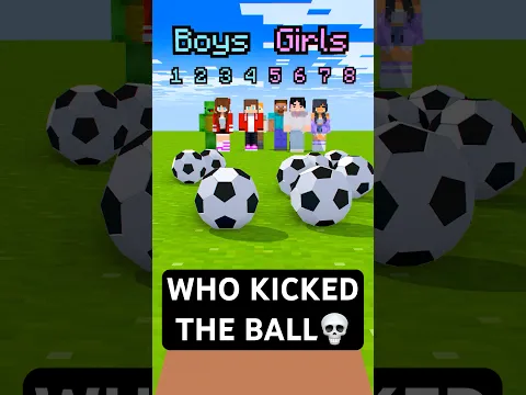 Boys Vs Girls! Who Kicked the Ball?⚽️