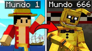 VIAJÉ a 100 MUNDOS En Minecraft!