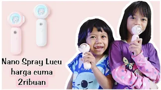 Unboxing Nano Spray Karakter Lucu seharga Rp2.500