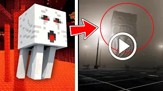 Mobs de MINECRAFT GRABADOS en la VIDA REAL 😱