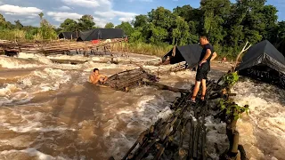 ທີ່ດັກປາເເມ່ນ້ຳຂອງລາວໃຕ້//ที่ดักปลาเเม่น้ำโขงลาวใต้ Dong Una