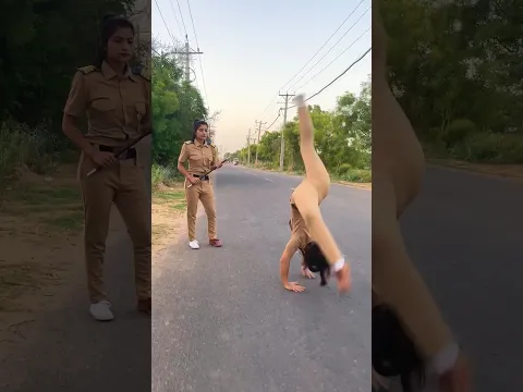 Are bap re ye kya kar diya 😱😱 #shalukirar #police #stuntwork #stunts