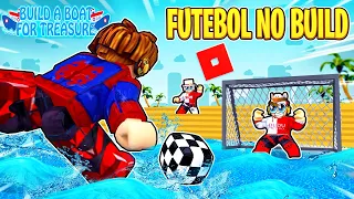 Criei a Batalha de Futebol em Alto Mar no Build a Boat⚽ Roblox