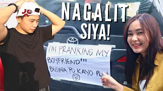 CAR HORN PRANK!!! (MUNTIK NG MAKIPAG AWAY SI AGA!)