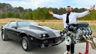 We Put A $28,000 Engine Into A $2,000 Camaro...