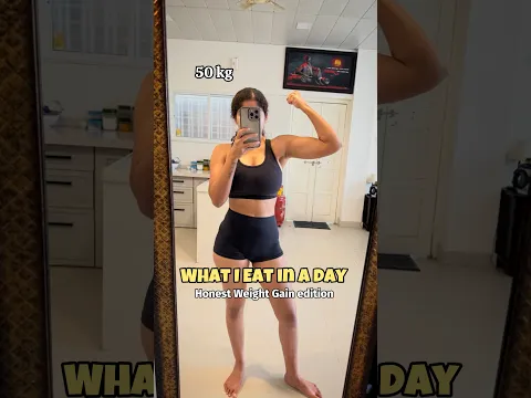 What I eat in a day ( my Honest weight gain routine food)♥️🥰 #weightgain