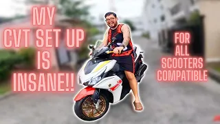 jmac AEROX CVT SET UP | the best set up for scooters!