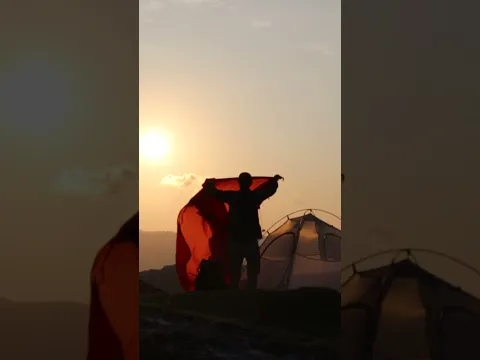 SOLO CAMPING, Menikmati Senja Di Atas Bukit #campinglife #solocamping #shorts