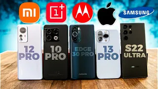 BATALHA das CÂMERAS - S22 ULTRA , XIAOMI 12 PRO, ONEPLUS  10 PRO, MOTO EDGE 30 PRO IPHONE 13 PRO
