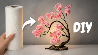 DIY cherry blossom tree out of tissue