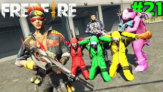 Free Fire หนังสั้นตอน ยอดนักซิ่ง เป็นตำรวจไล่จับโจร EP21 | GTA V Mod