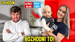 PŘÍTELKYNĚ MALIČKEJ BRÁŠKA ROZHODUJE O NAŠEM ŽIVOTĚ NA 24 HODIN A PLNÍME ŠÍLENÉ CHALLENGE!😱😭...
