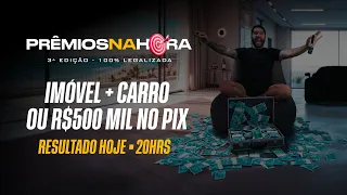 🔴 VÁRIAS PREMIAÇÕES EXTRAS AGORA NA LIVE e RESULTDO DA 3ª EDIÇÃO: R$500MIL OU IMÓVEL + CARRO 🤑💰🎯