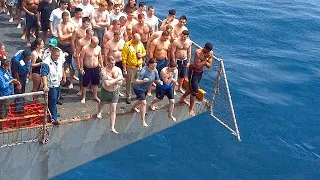 Why Navy Sailors STOPPED Jumping Off Aircraft Carrier Flight Decks