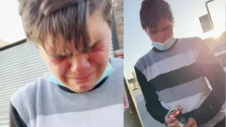 This Humble Young Boy Was Cleaning and Guarding Cars and This Made Him Cry. Must Watch!