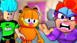 ¡¡AYUDAMOS A GARFIELD A ESCAPAR DE LA SEÑORA MALVADA EN ROBLOX!! 🐱🍕💥