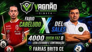 🔥 SINUCA AO VIVO! FABIO CABELUDO ENFRENTA DEL SALES FARIAS BRITO 🎱 | QUEM LEVA ESSA? | 19/08/2026