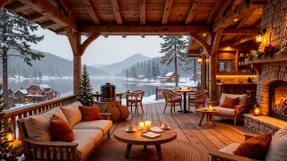 Winter Jazz for Study & Work ❄ Relaxing Cozy Coffee Shop Ambience | Soft Instrumental Jazz