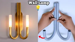 How To Make House Interior Home Decoration | Wall Light Living Room | Wall Lamp Decoration idea