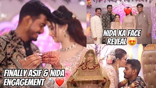 Finally Asif & Nida Engagement 💍❤️ | Nida Ka Face Reveal Hogaya 😍 | Mai Hogayi Emotional 🥹 | Engaged