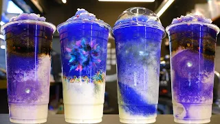 🌌내 손 안의 은하수 스무디!🌌 🎨갤러리 카페 브이로그☕| A Cup of Galaxy 🎨Galaxy Smoothie🎨 銀河スムージー cafe vlog 카페 브이로그 카페 알바