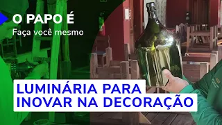 Uma Ideia INCRÍVEL: Transforme Garrafões de Vinho em Luminárias