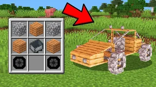CONSTRUÍ UN AUTOBUS USANDO POCAS COSAS EN MINECRAFT